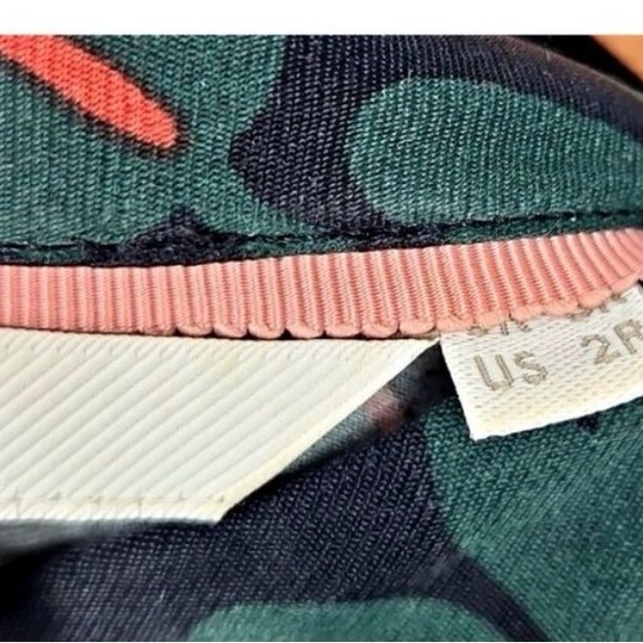 Boden Long Sleeve Dress in Green and Pink Floral - Picture 2 of 6